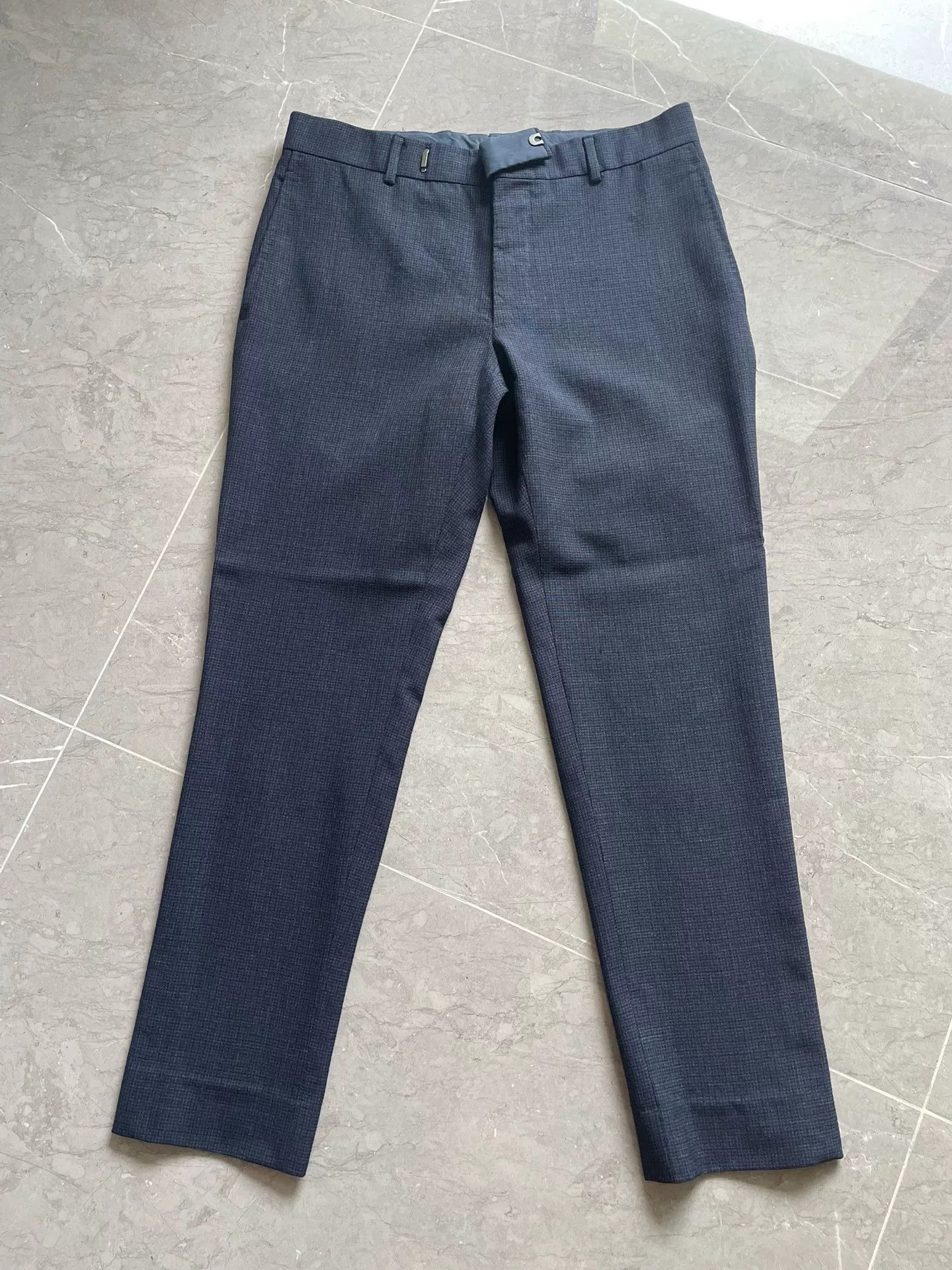 Dunhill Men's Wool Prince of Wales Trousers