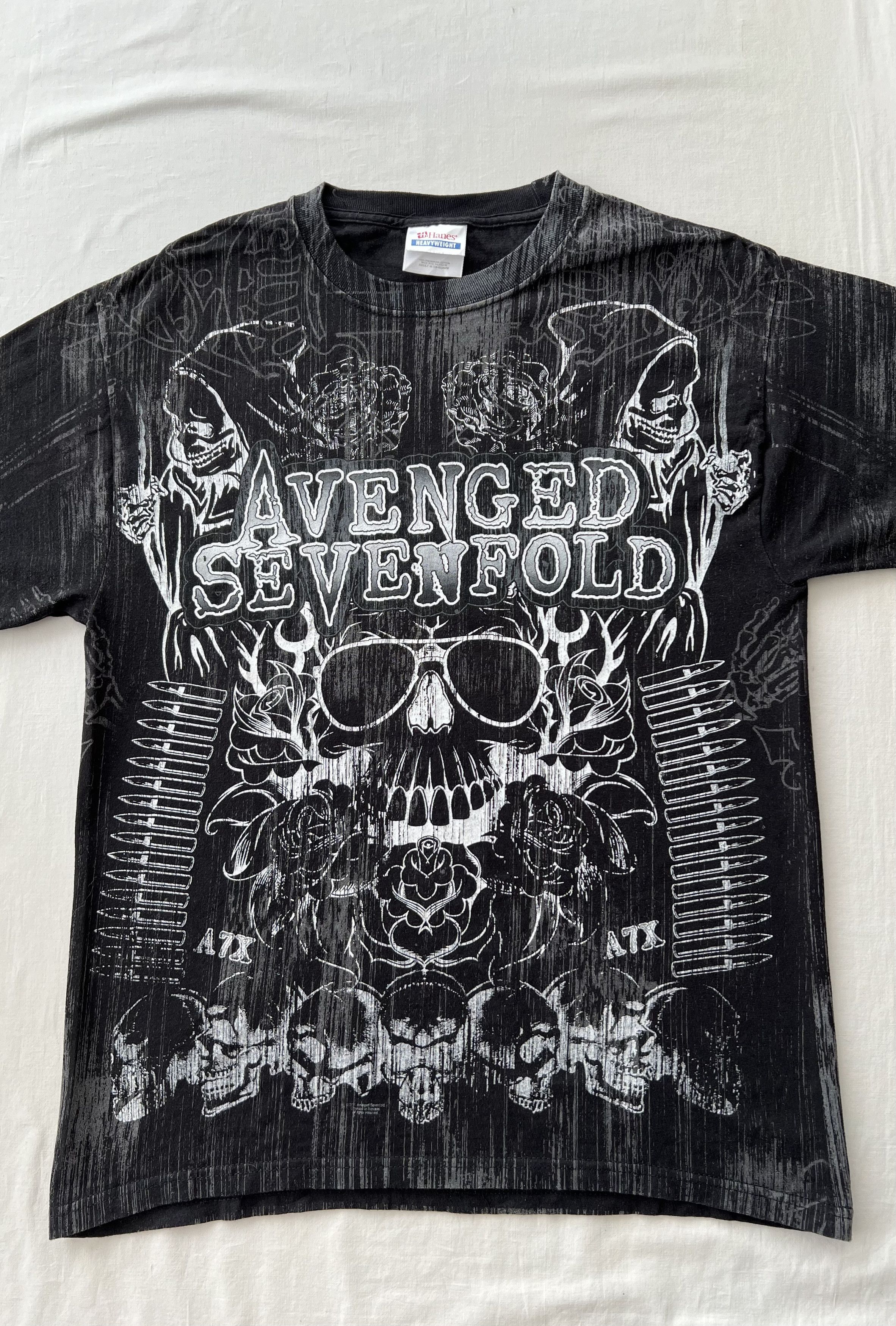 Band Tees Vintage 2011 Avenged Sevenfold Metal Band All Over Print Size US M / EU 48-50 / 2 - 3 Thumbnail