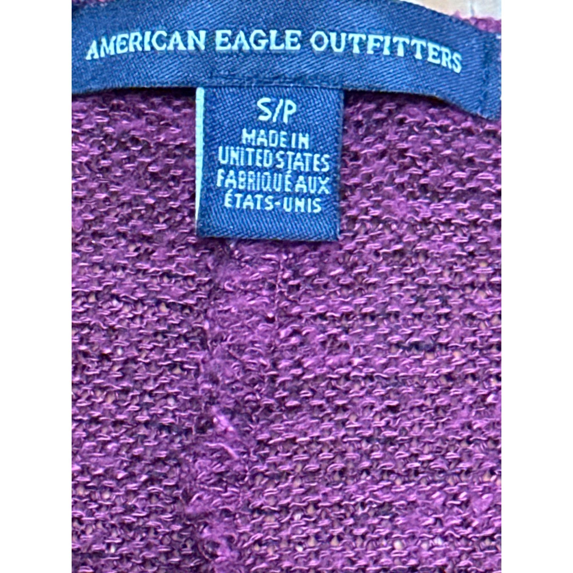 American Eagle Outfitters American Eagle Outfitters Maroon Open Front Cardigan Sweater Size S / US 4 / IT 40 - 7 Thumbnail