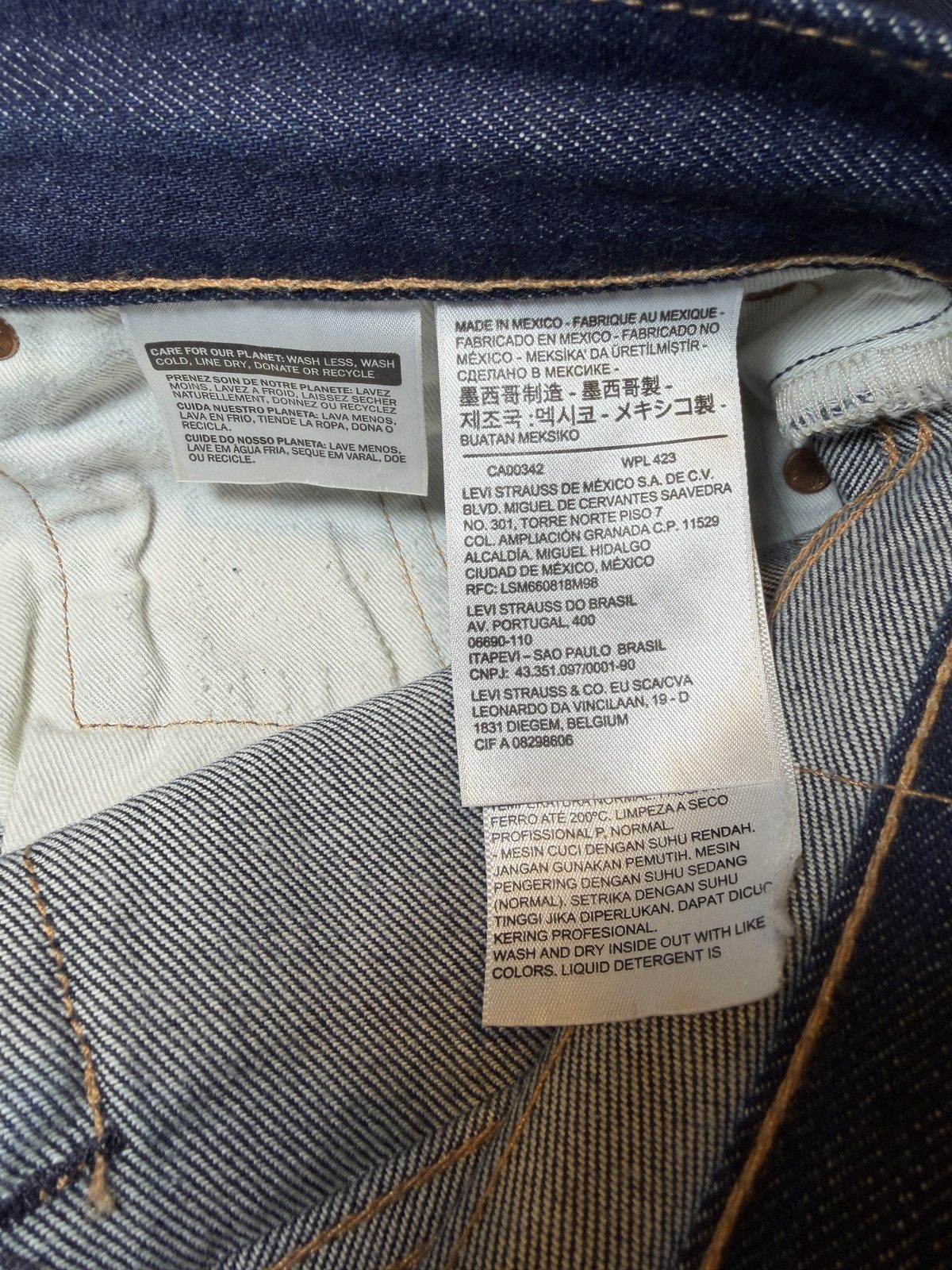 DENIM TEARS × Levi's Denim Tears Cotton Wreath Raw Denim Size US 31 - 7 Thumbnail