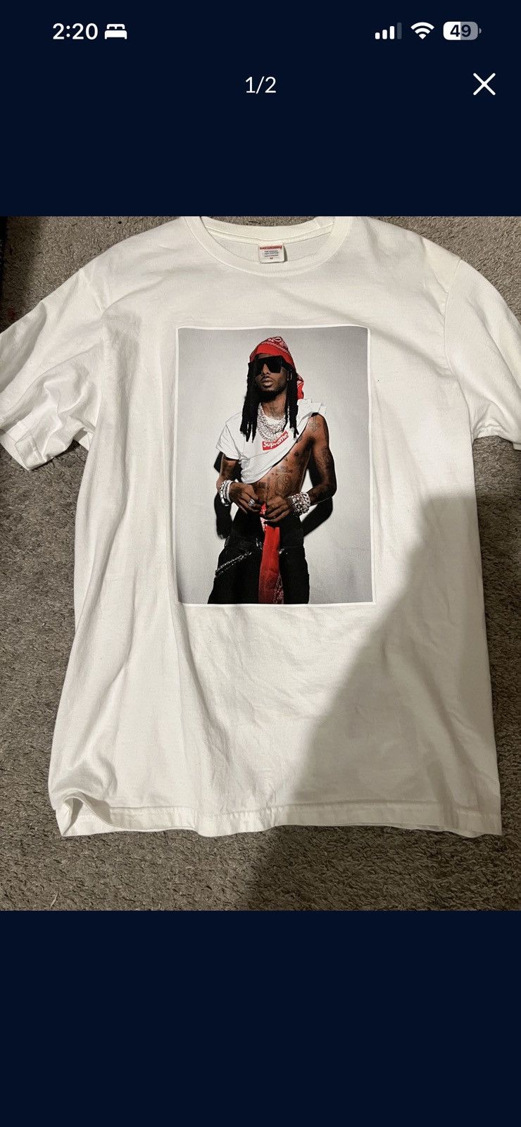 Supreme Supreme Carti Tee Size US M / EU 48-50 / 2 - 1 Thumbnail
