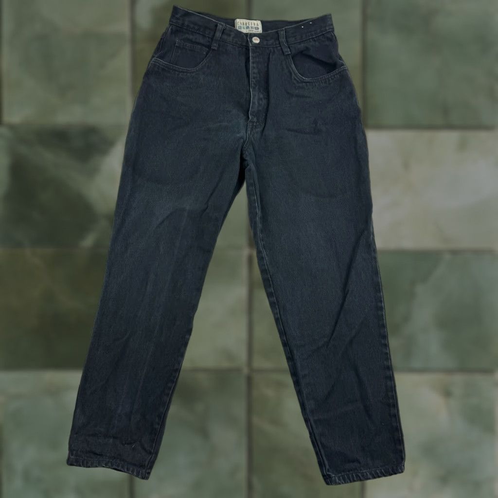 Vintage VINTAGE Carolina Blues Jeans Womens 14 Black Mom Jeans High Waist 90s Y2K Size 36" / US 14 / IT 50 - 1 Thumbnail