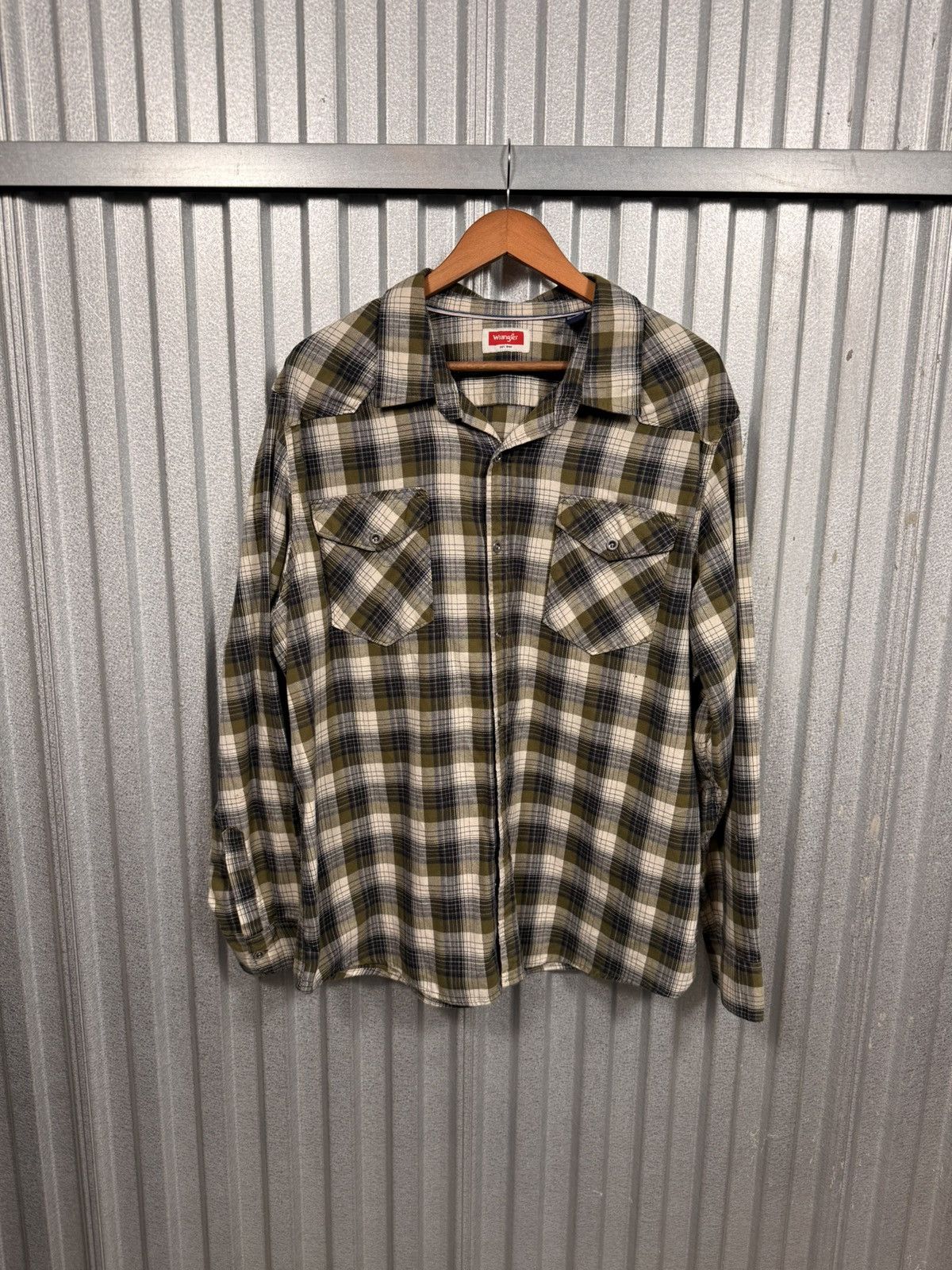 Wrangler Vintage Western Wrangler Plaid Button Up Cowboy Shirt Size US XXL / EU 58 / 5 - 5 Thumbnail