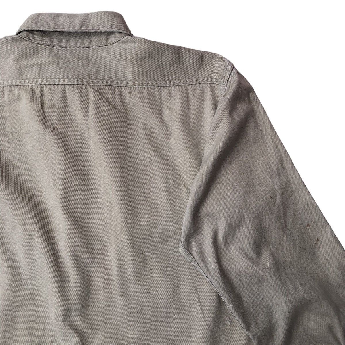 Sears Vintage 50's Sears Khaki Work Shirt Cat Eyes Button Size US L / EU 52-54 / 3 - 5 Thumbnail