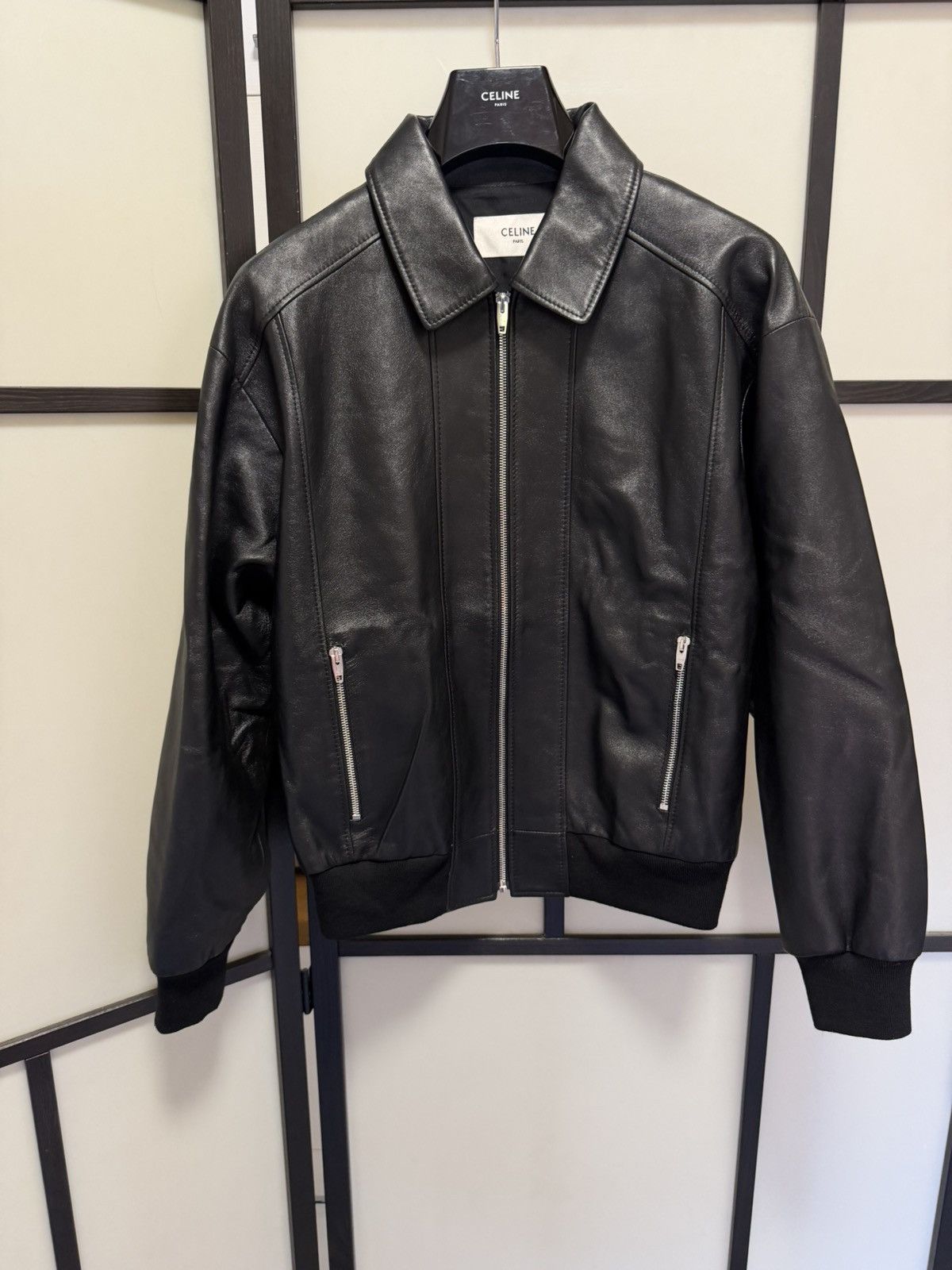 Celine UNRELEASED - SS24 Cowboy Logo Lamb Loose Blouson | Grailed