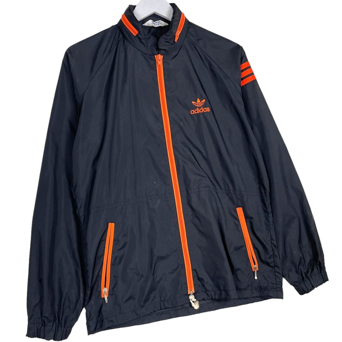 Adidas × Edition Japan × Vintage 💥70s ADIDAS WINDBREAKER NYLON ZIPPER JACKET Size US M / EU 48-50 / 2 - 3 Thumbnail