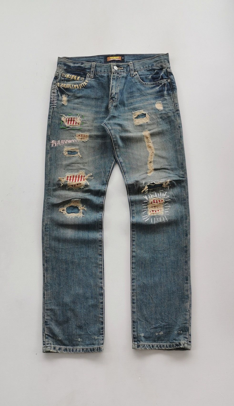 Joge Martin Color Stitching Patchwork Jeans