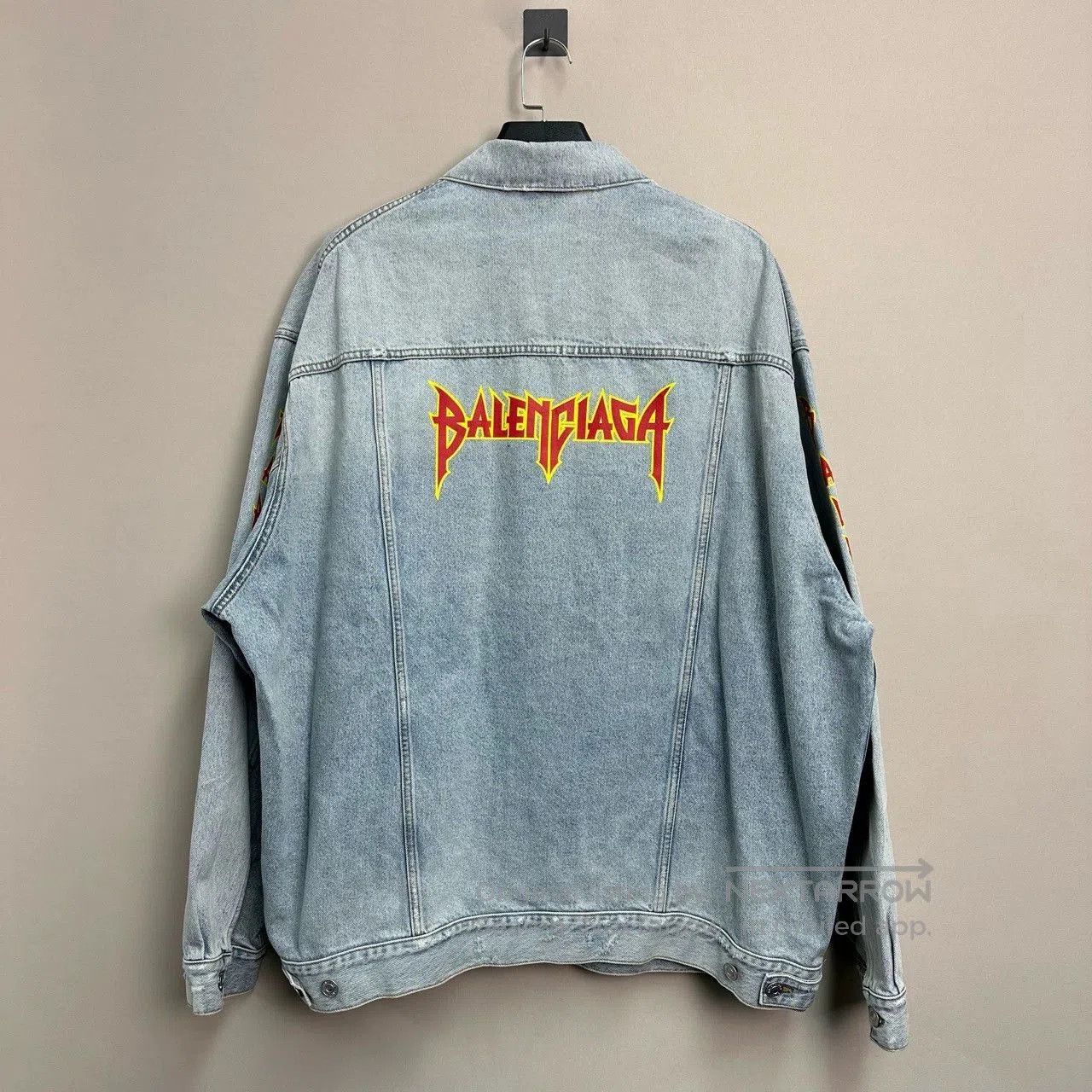 Balenciaga balenciaga flame letter denim jacket size 3. Size US M / EU 48-50 / 2 - 2 Thumbnail