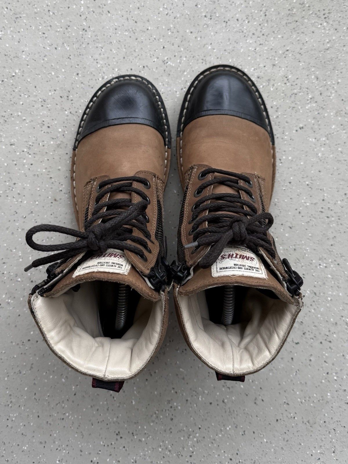 Smith's American Smith's American Combat Boots Mens Rare Rubber Avant Garde Size US 7.5 / EU 40-41 - 9 Thumbnail