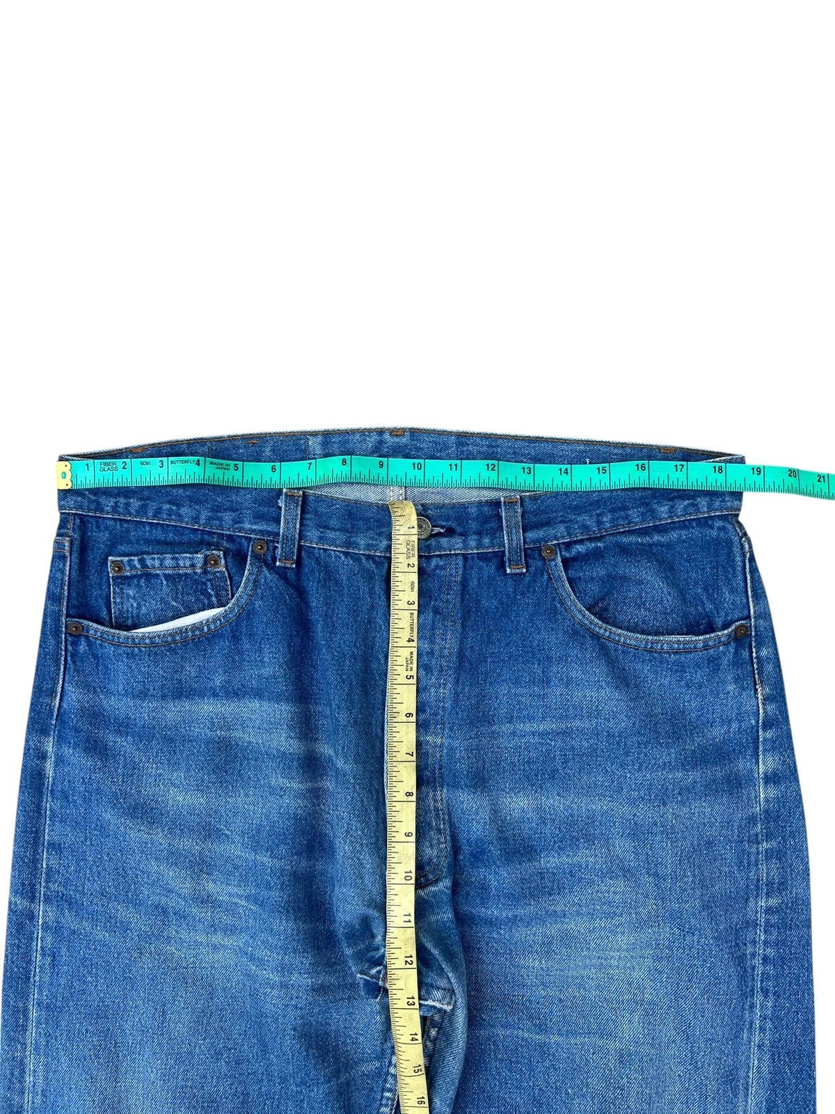 Levi's Vintage 1980s Levi’s 501 Fade Blue Denim Jeans Made in Usa Size US 37 - 4 Thumbnail
