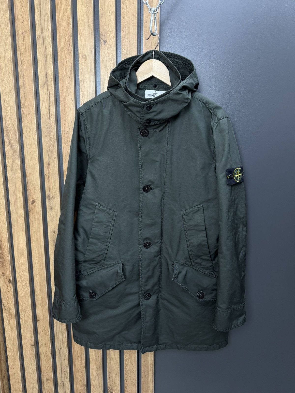 Stone Island Stone Island David-TC Parka Jacket Dark Green Size L Size US L / EU 52-54 / 3 - 1 Thumbnail