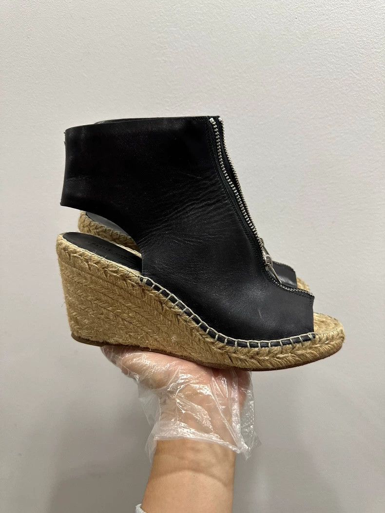 Celine Celine Black Wedge HighHeel Espadrilles Size US 8.5 / IT 38.5 - 2 Thumbnail
