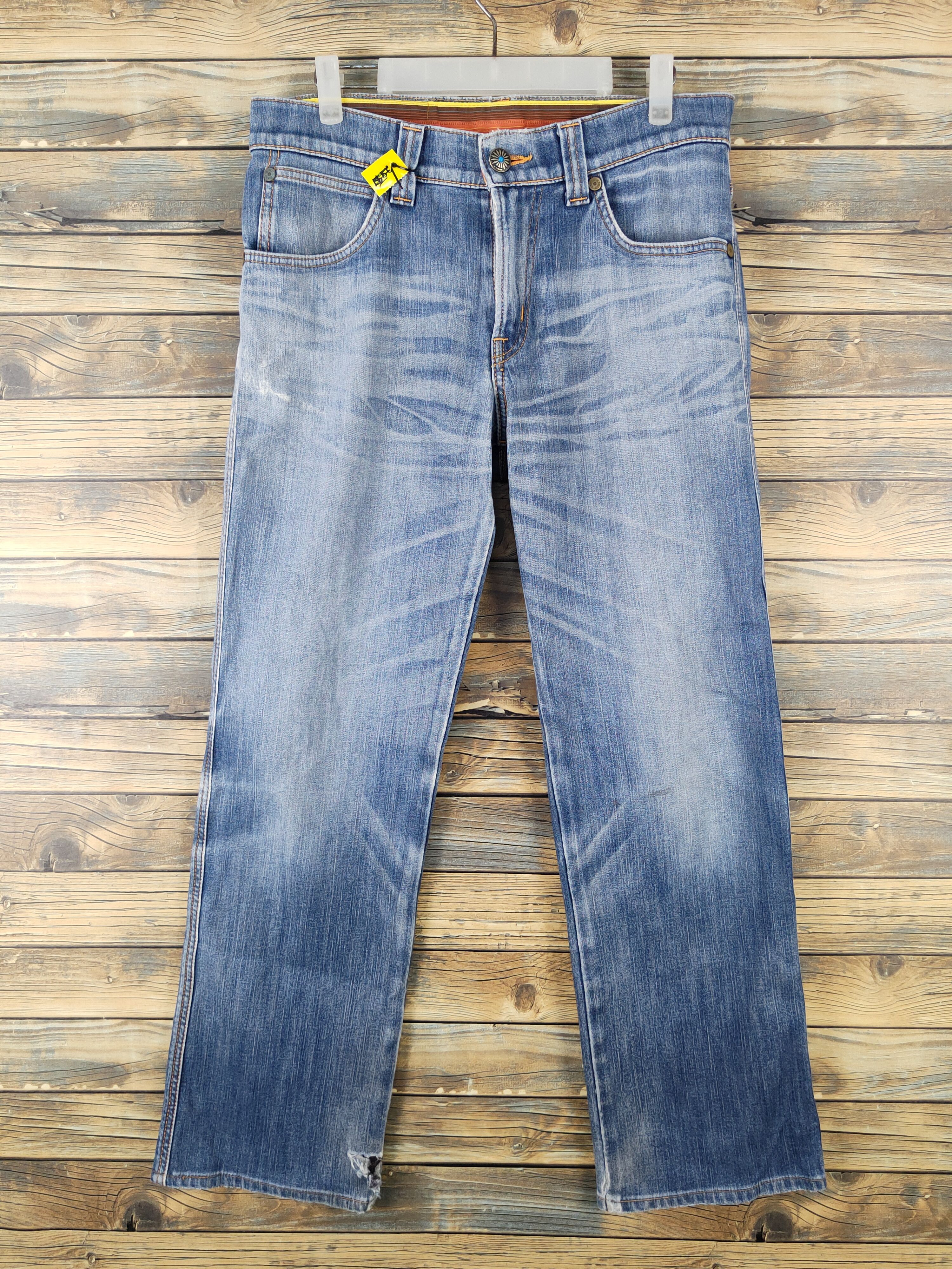 Edwin Edwin Blue Distressed Ripped denim Jeans #1695 Size US 32 / EU 48 - 1 Thumbnail
