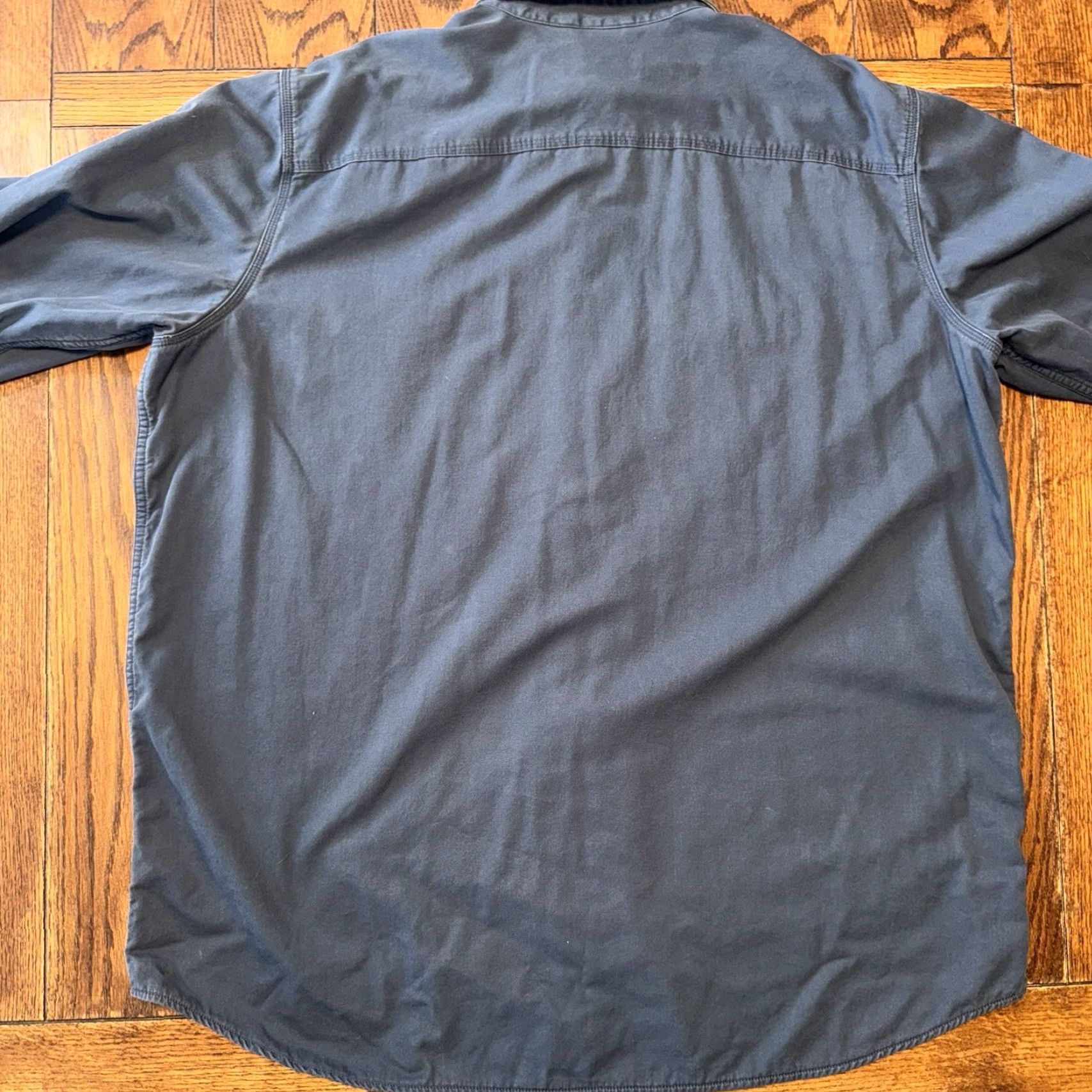 Vintage VINTAGE LL Bean Hurricane Flannel Lined Shirt Jacket Mens 2XL Tall Blue Shirt Jacket Size US XXL / EU 58 / 5 - 6 Thumbnail