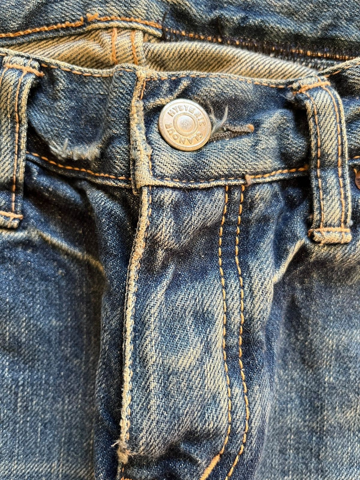 Hysteric Glamour × Seditionaries Vintage Hysteric Glamour Kinky Selvedge Jeans Shorts Size US 29 - 6 Thumbnail