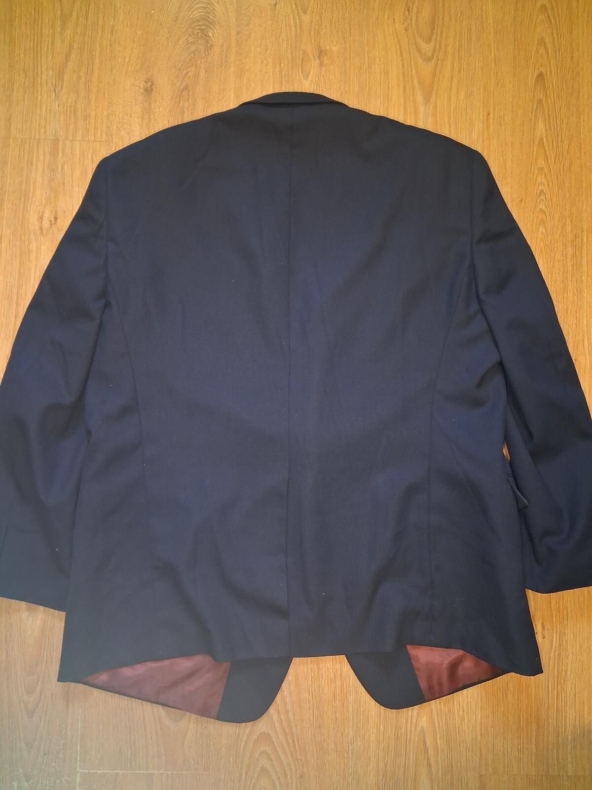 Hart Schaffner Marx Hart Scaffner Marx Blazer Mens 52R Navy Silver Buttons Wool Size 52R - 9 Thumbnail