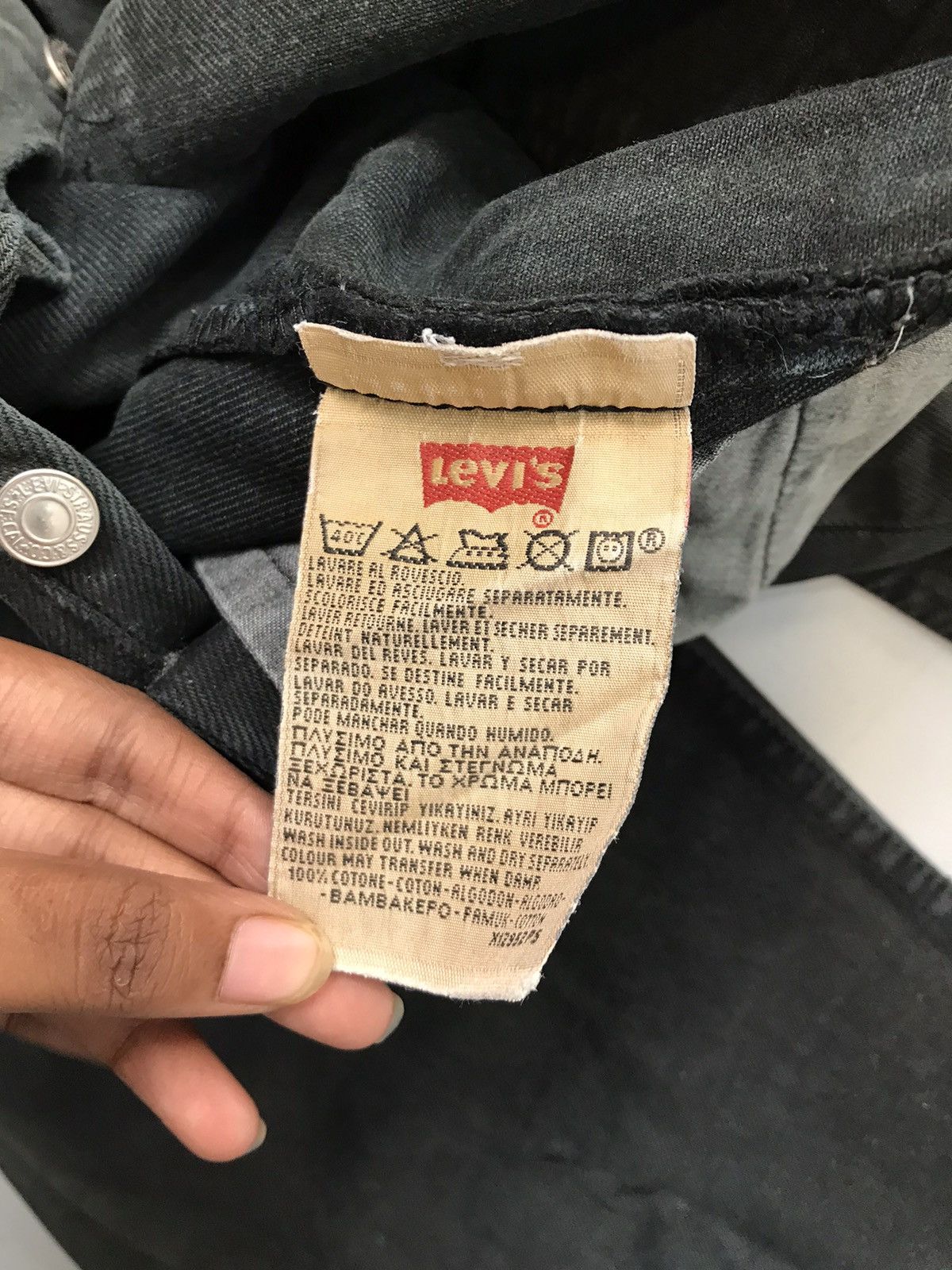 Levi's Vintage Levi’s 501 paper tab damaged denim Size US 30 / EU 46 - 10 Thumbnail