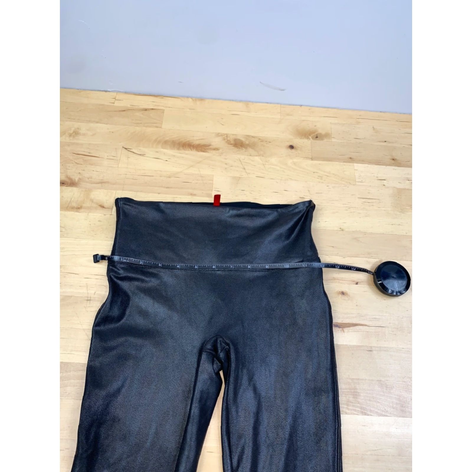 Spanx Spanx Leggings Womens S Black Faux Leather Athletic Casual Inseam 27" #9392 Size 28" / US 6 / IT 42 - 5 Thumbnail