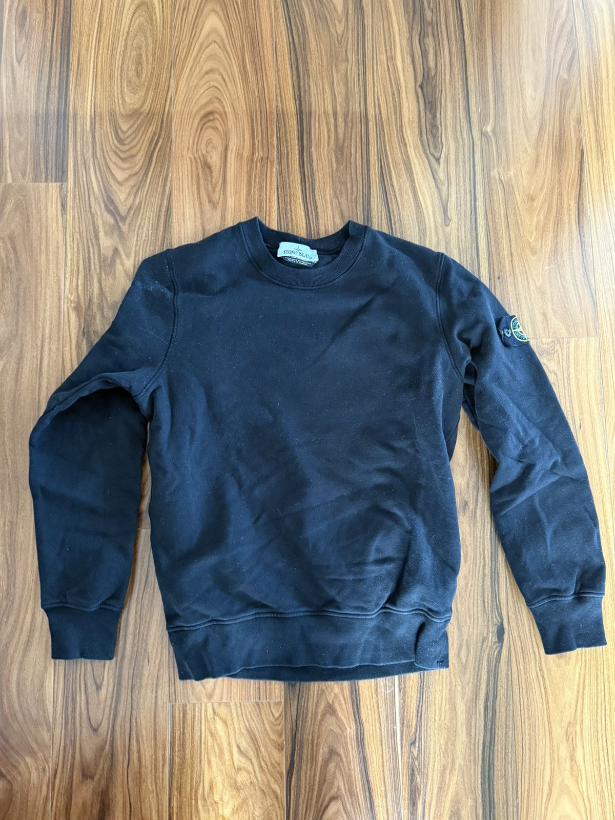 Stone Island Stone Island black cotton crew small Size US S / EU 44-46 / 1 - 1 Thumbnail