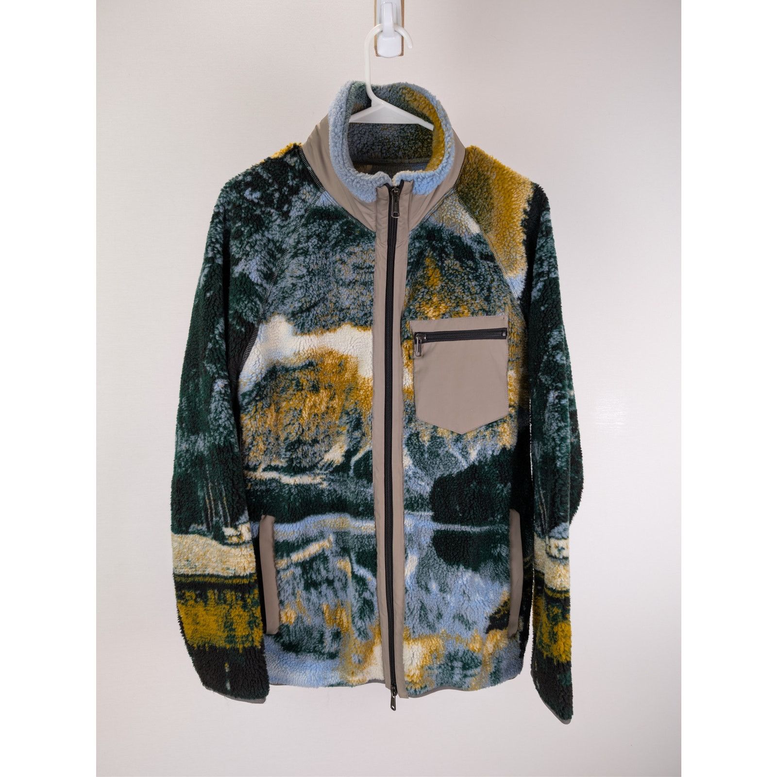 Todd Snyder o1rshd1 CC20 outdoor scenic print borg full zip jacket Size US S / EU 44-46 / 1 - 2 Thumbnail