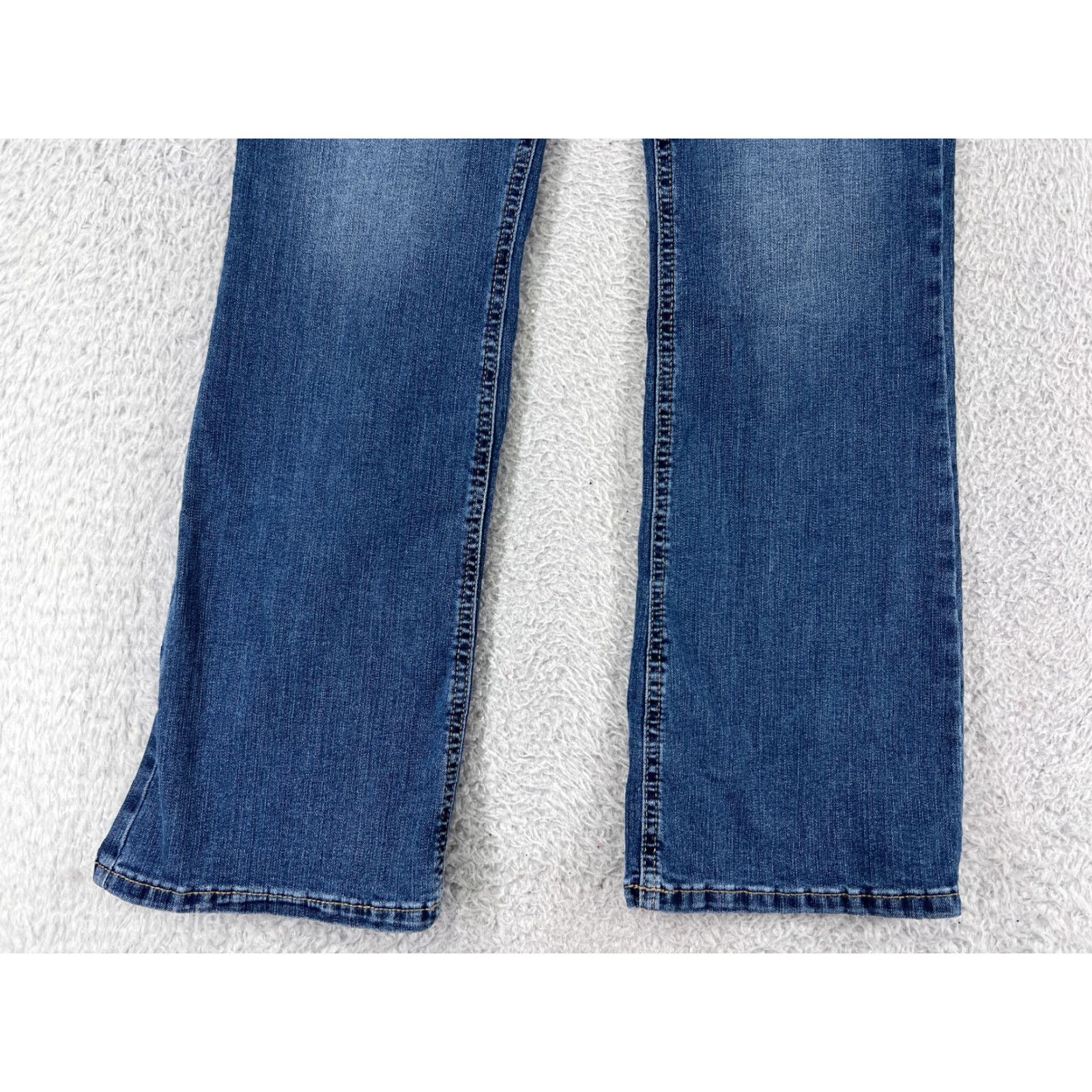 Vintage Maurices Jeans Womens 12 Blue Denim Bootcut Mid Rise 5-Pocket Stretch Regular Inseam 28in Cotton Blue 2000s Cowboy Womens Size 34" / US 12 / IT 48 - 6 Thumbnail