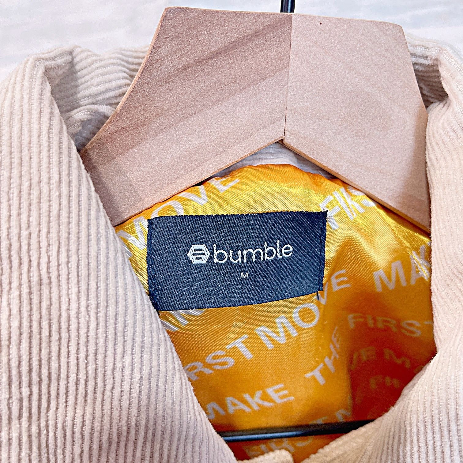 Other Bumble Social Dating App Corduroy Bomber Jacket Mens Medium Size M / US 6-8 / IT 42-44 - 8 Thumbnail