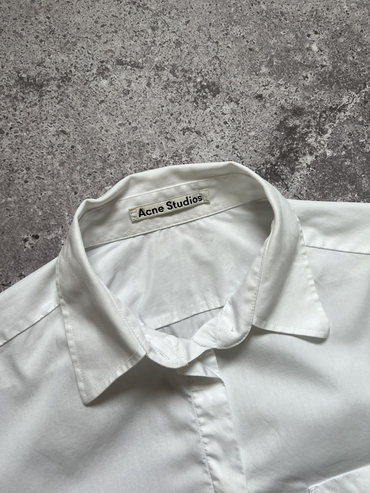 Acne Studios Acne Studios Cotton Shirt Button Up Long Sleeve Size XS / US 0-2 / IT 36-38 - 9 Thumbnail