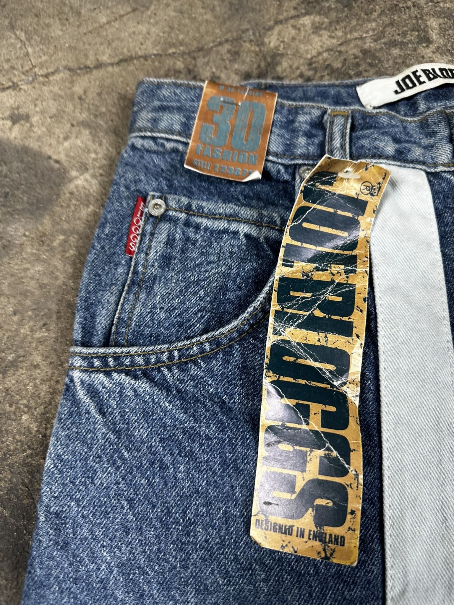JNCO 90s Joe Bloggs Oversized Baggy Hiphop Rap Jeans Pants Size US 30 / EU 46 - 4 Thumbnail