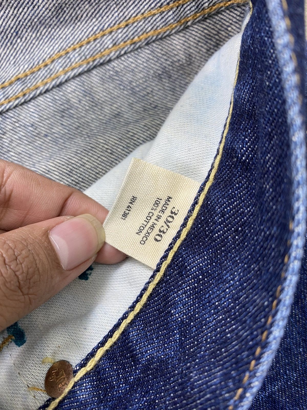 Polo Ralph Lauren Vintage Polo Ralph Lauren RL Blue Straight Jeans Size US 28 / EU 44 - 10 Thumbnail