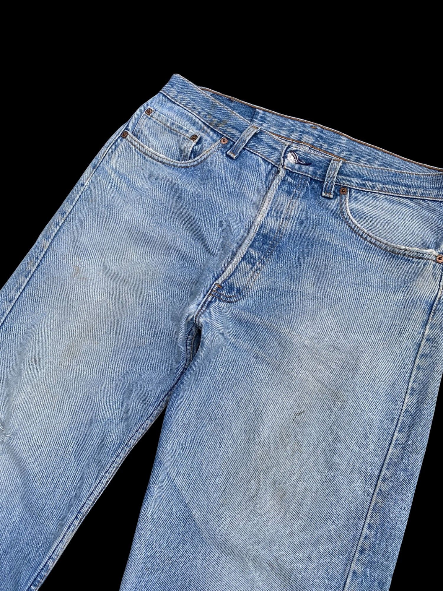 Levi's Vintage 1993 Levis 501 dirty lightwash distressed W33x28.5 Size US 33 - 18 Thumbnail