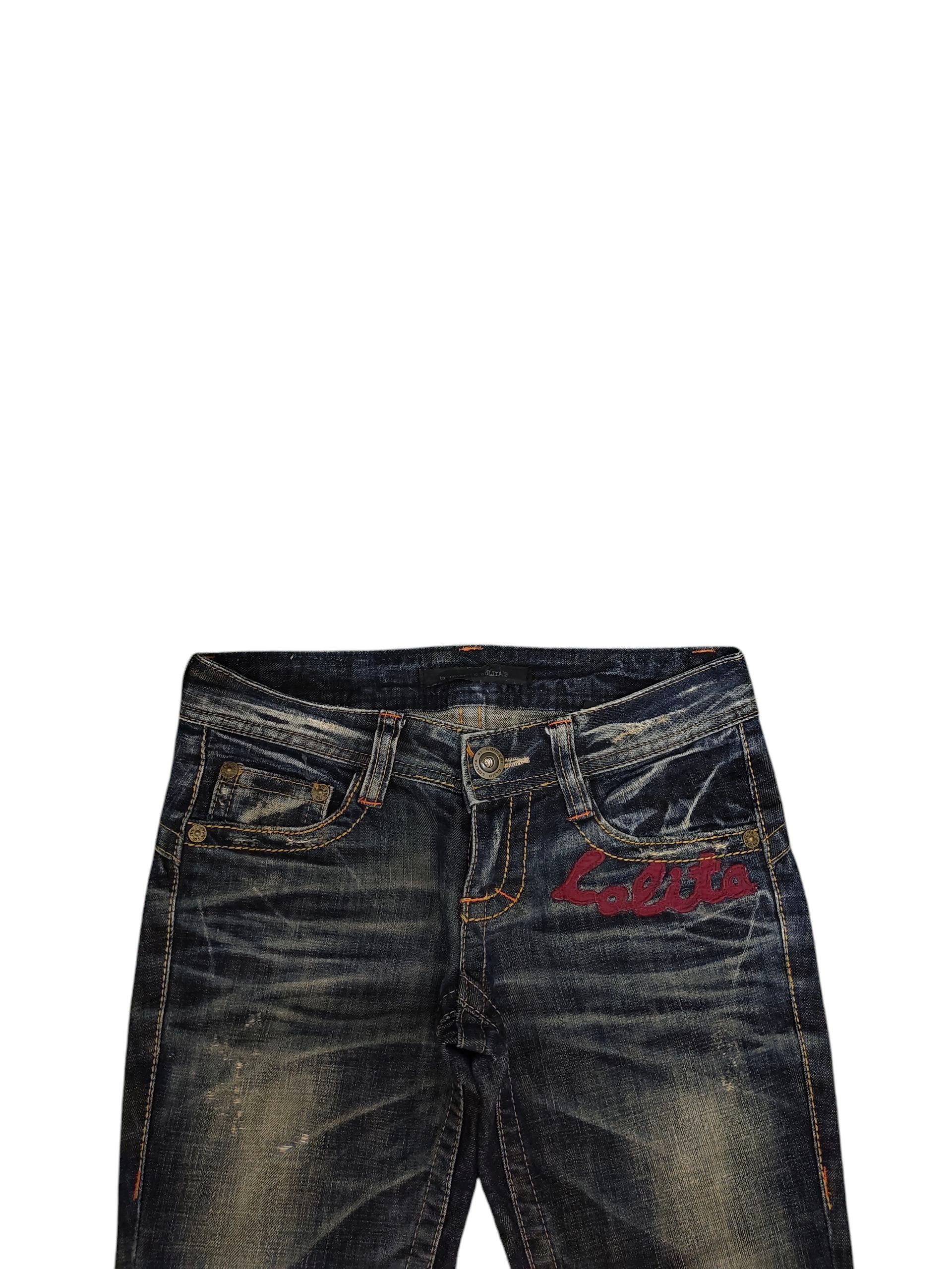 If Six Was Nine Flare Jeans Lolita Clawmark Distress Bootcut Low Rise Y2k Size US 26 / EU 42 - 9 Thumbnail