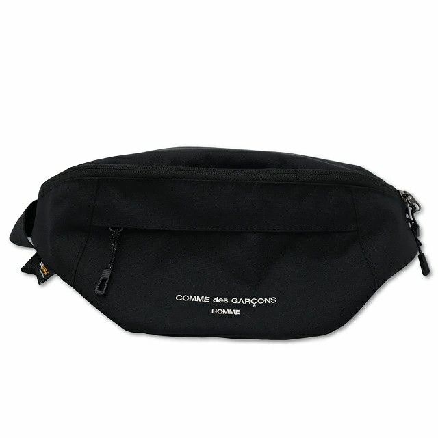 Comme des Garcons Homme Waist Bag Ester Cordura Logo Print Body Bag Polyester Black Size ONE SIZE - 1 Thumbnail