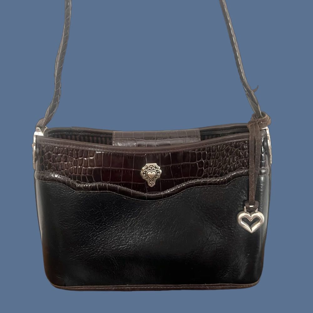 Brighton VINTAGE Brighton Black Leather Purse Tote Braided Straps Wallet Coin Pouch Women Size ONE SIZE - 1 Thumbnail