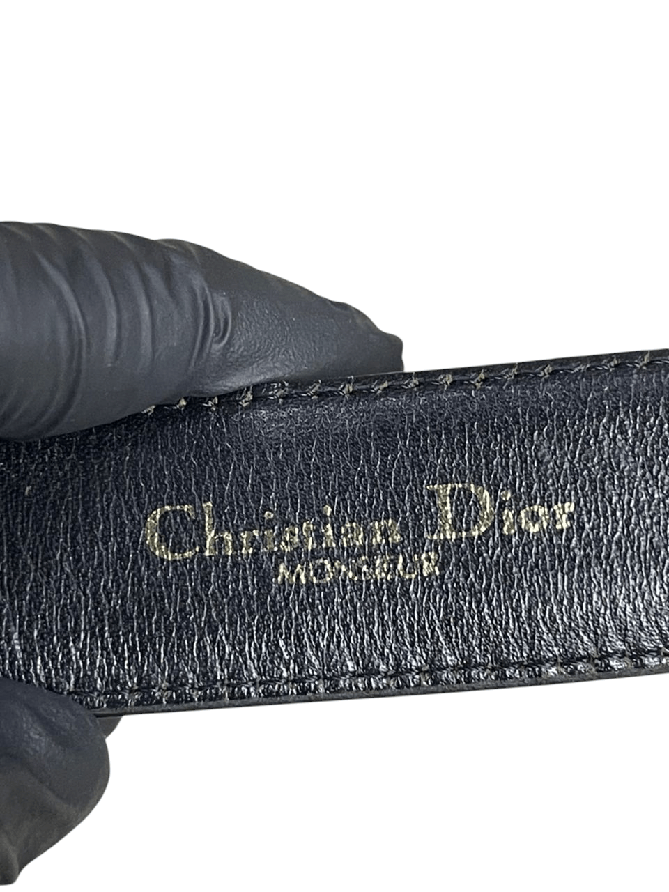 Christian Dior Monsieur Christian Dior Black Leather Belts Size ONE SIZE - 7 Thumbnail