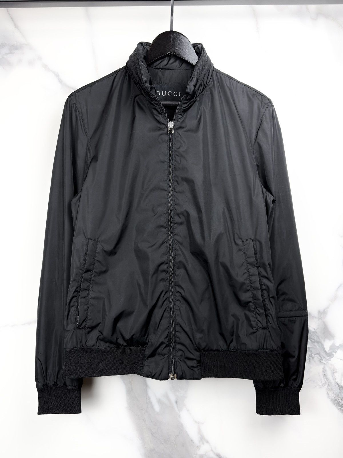Gucci Gucci Tom Ford Vintage Nylon Packable Hood Bomber Jacket Size US S / EU 44-46 / 1 - 1 Thumbnail