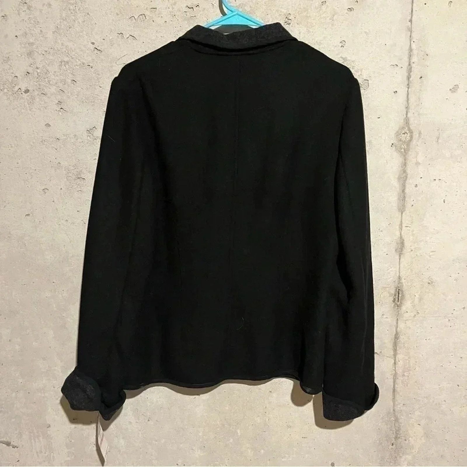 Evan Picone Evan Picone NWT Black snap front wool blend jacket, Size 10 Size L / US 10 / IT 46 - 6 Thumbnail