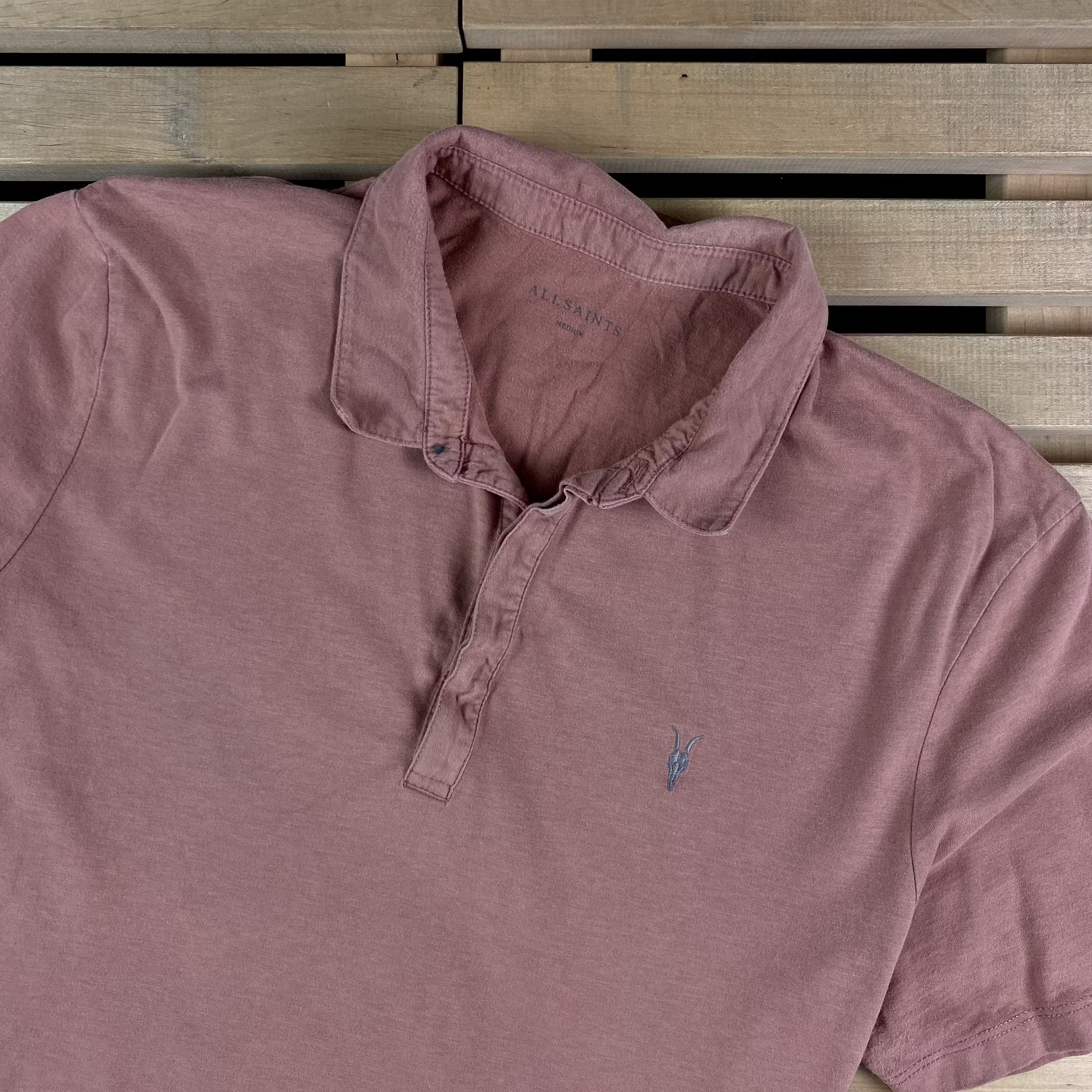 Allsaints Mens Polo T-Shirt Allsaints Size M Size US M / EU 48-50 / 2 - 2 Thumbnail