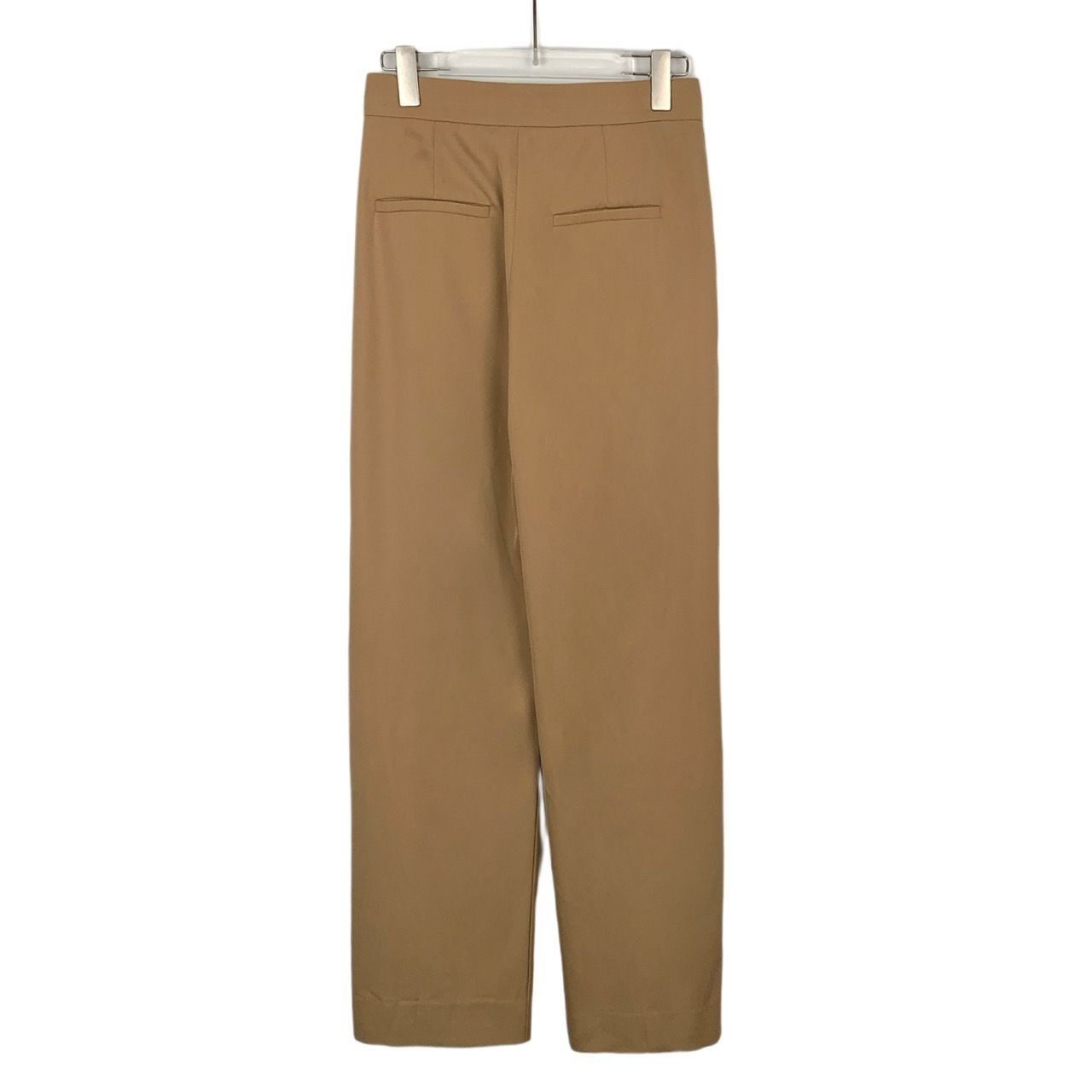 Maxmara Button-Detail Camel Wool Straight-Leg Trousers (Size