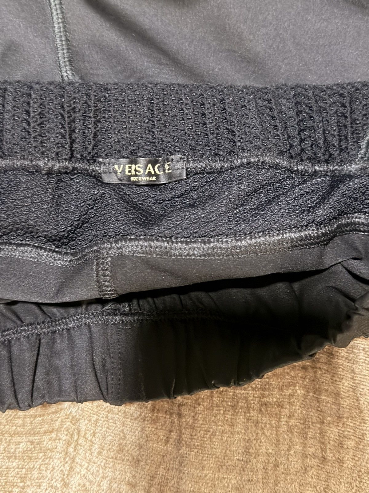 Versace Versace Tech Pants Black Mesh Panel Zip Made in Italy L Size US 34 / EU 50 - 8 Thumbnail