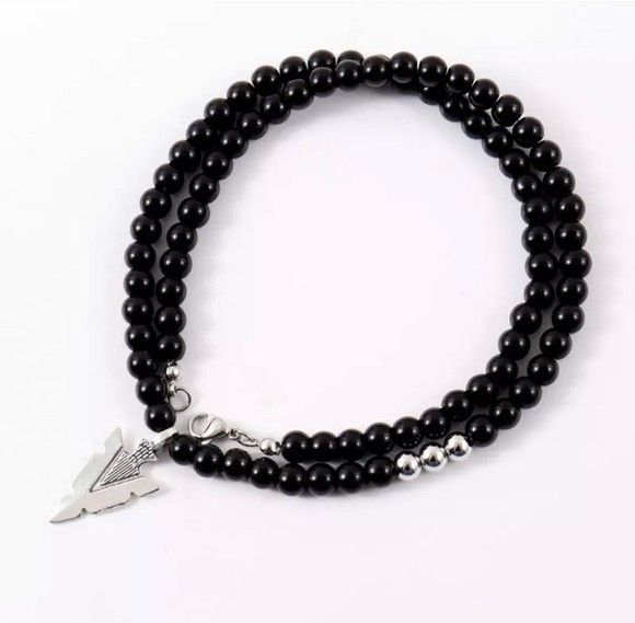 Other Men Arrow 6mm Tiger Eye Stone Bead Necklace (BS) Size ONE SIZE - 1 Preview