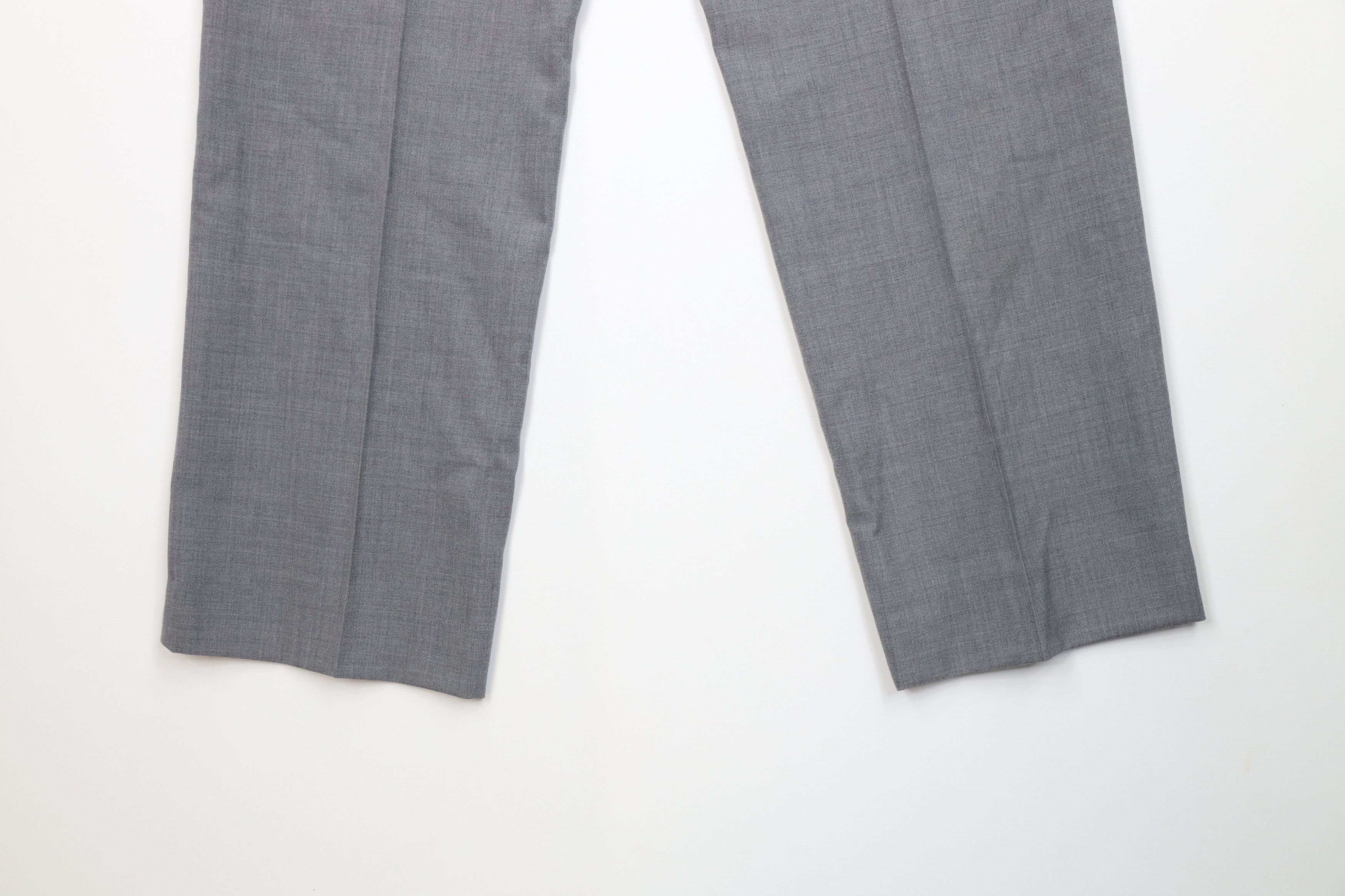 Vintage Vintage 90s Streetwear Wool Blend Wide Leg Chino Pants Gray Size US 36 / EU 52 - 13 Thumbnail