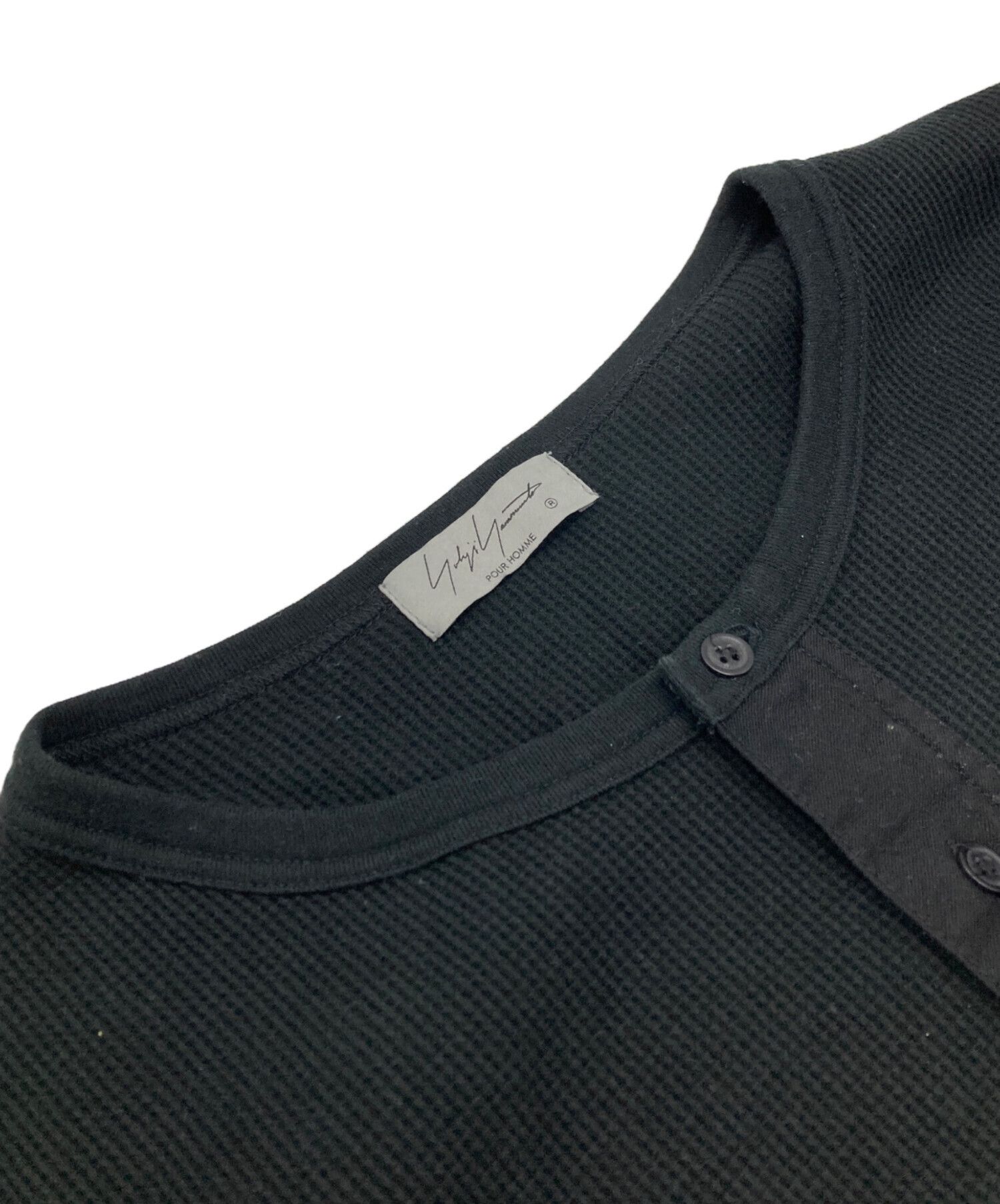 Yohji Yamamoto Yohji Yamamoto pour homme Henley neck thermal top Size US L / EU 52-54 / 3 - 5 Thumbnail
