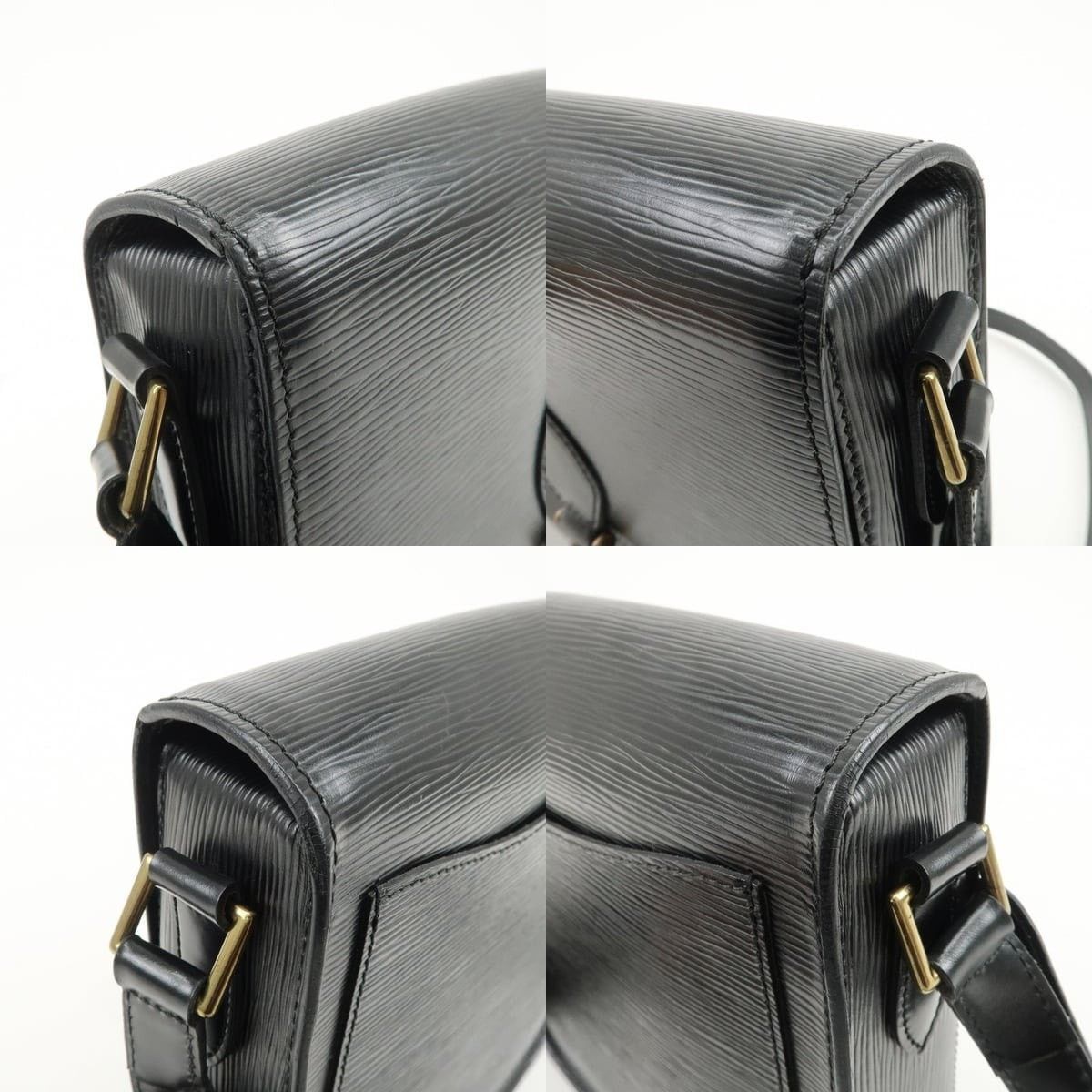 Louis Vuitton Louis Vuitton Epi Saint Cloud Shoulder Bag Leather Black Size ONE SIZE - 6 Thumbnail