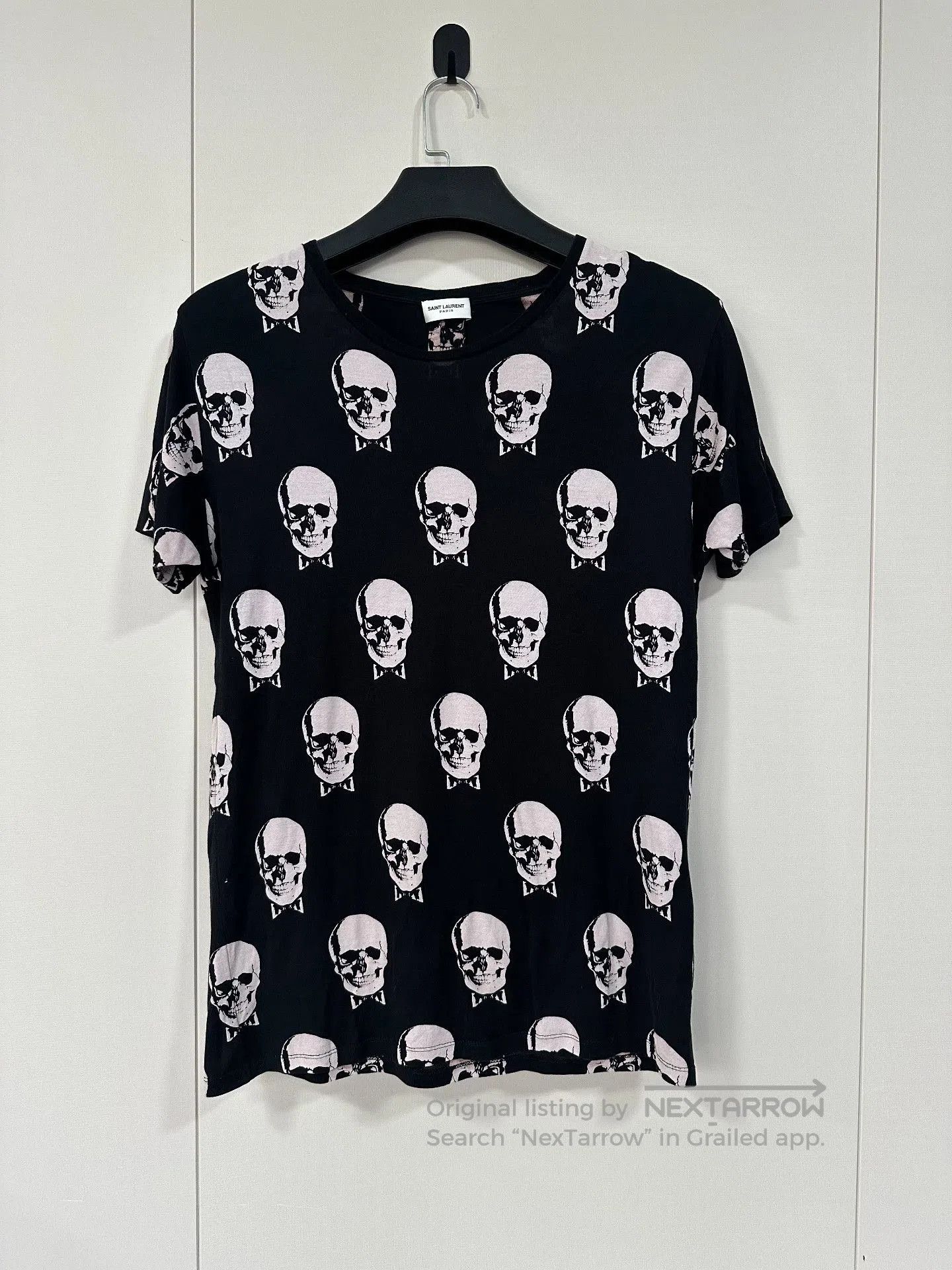 Hedi Slimane Saint Laurent 15FW Skull Print Tee. Size US M / EU 48-50 / 2 - 1 Thumbnail