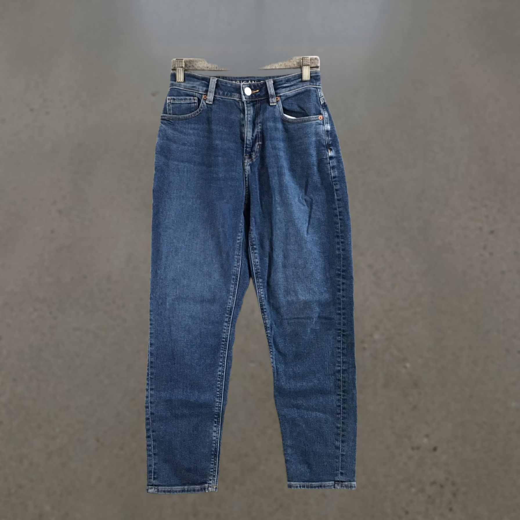American Eagle Outfitters American Eagle Jeans Womens 00 Short Medium Blue Straight Leg Zip Fly Denim Size 24" / US 00 / IT 34 - 1 Thumbnail