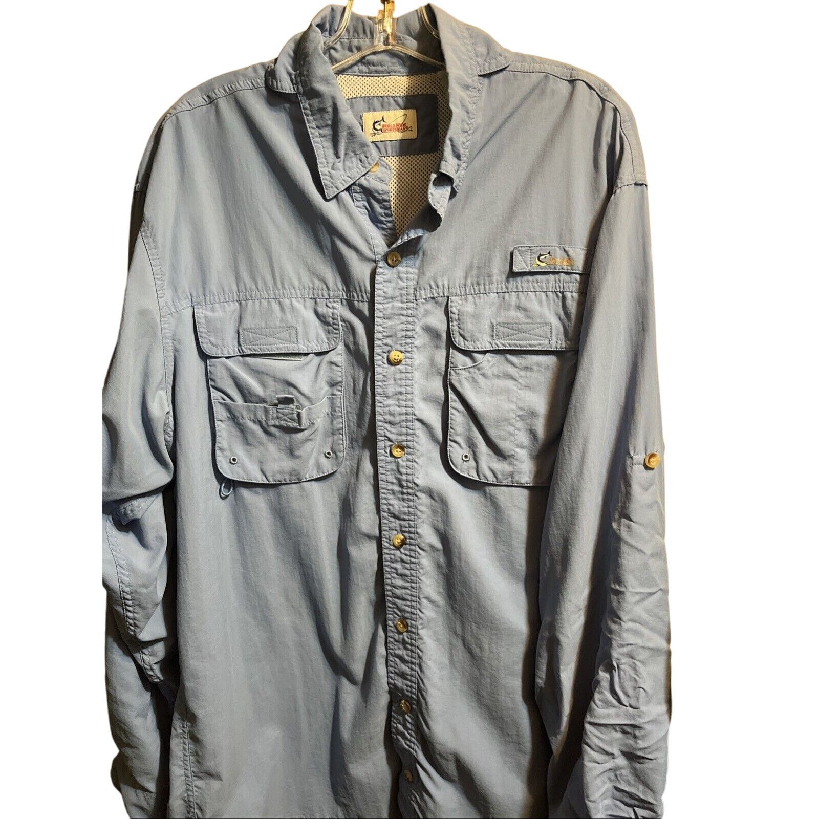 Other World Wide Sportsman Shirt Men’s LT Blue LS Vented Fishing Size US L / EU 52-54 / 3 - 1 Thumbnail