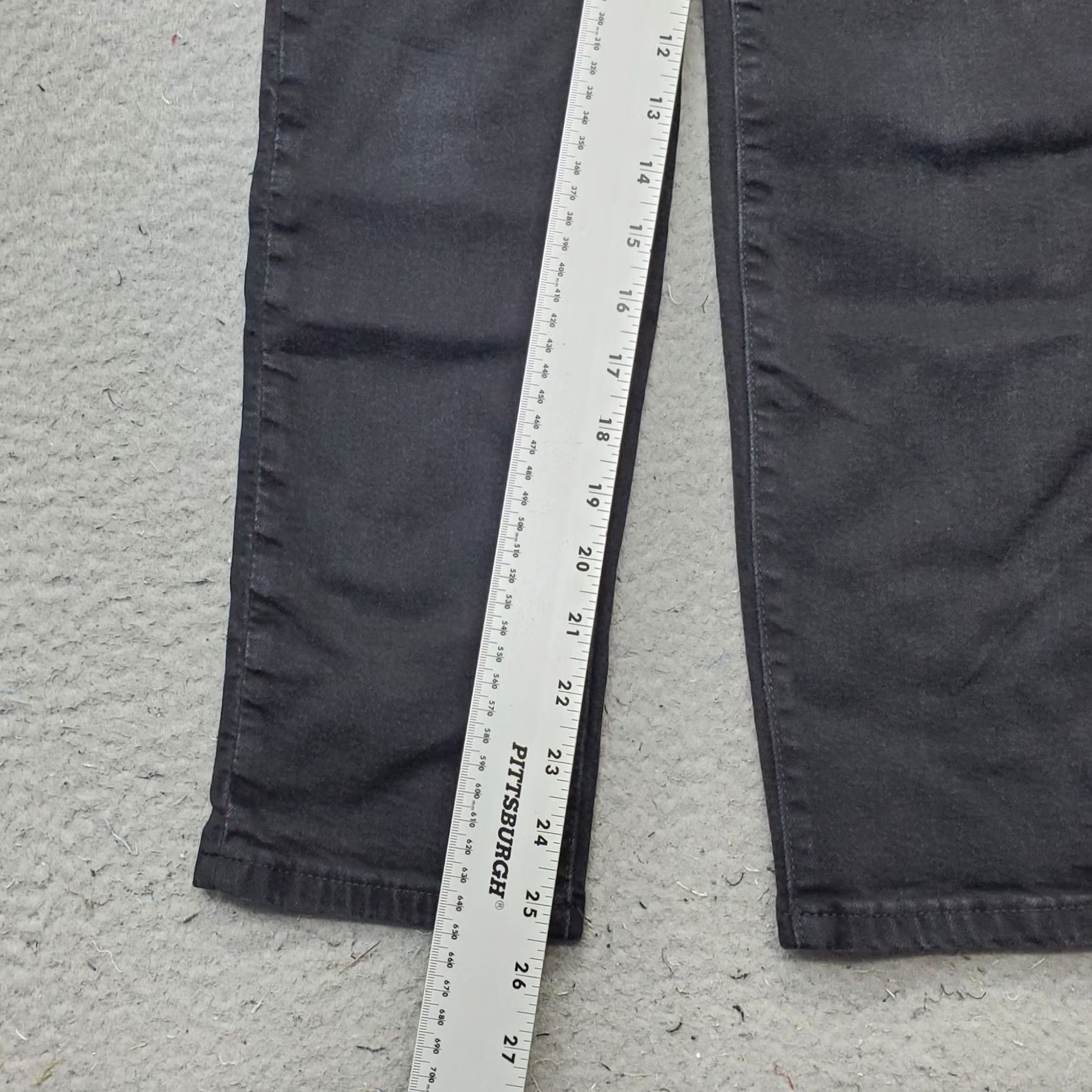 American Eagle Outfitters Womens American Eagle Outfitters Jeans 26 Straight-Leg Black Denim - 5-Pocket, Regular Fit, Inseam 25.5", Dark Wash, Streetwear Size 26" / US 2 / IT 38 - 4 Thumbnail