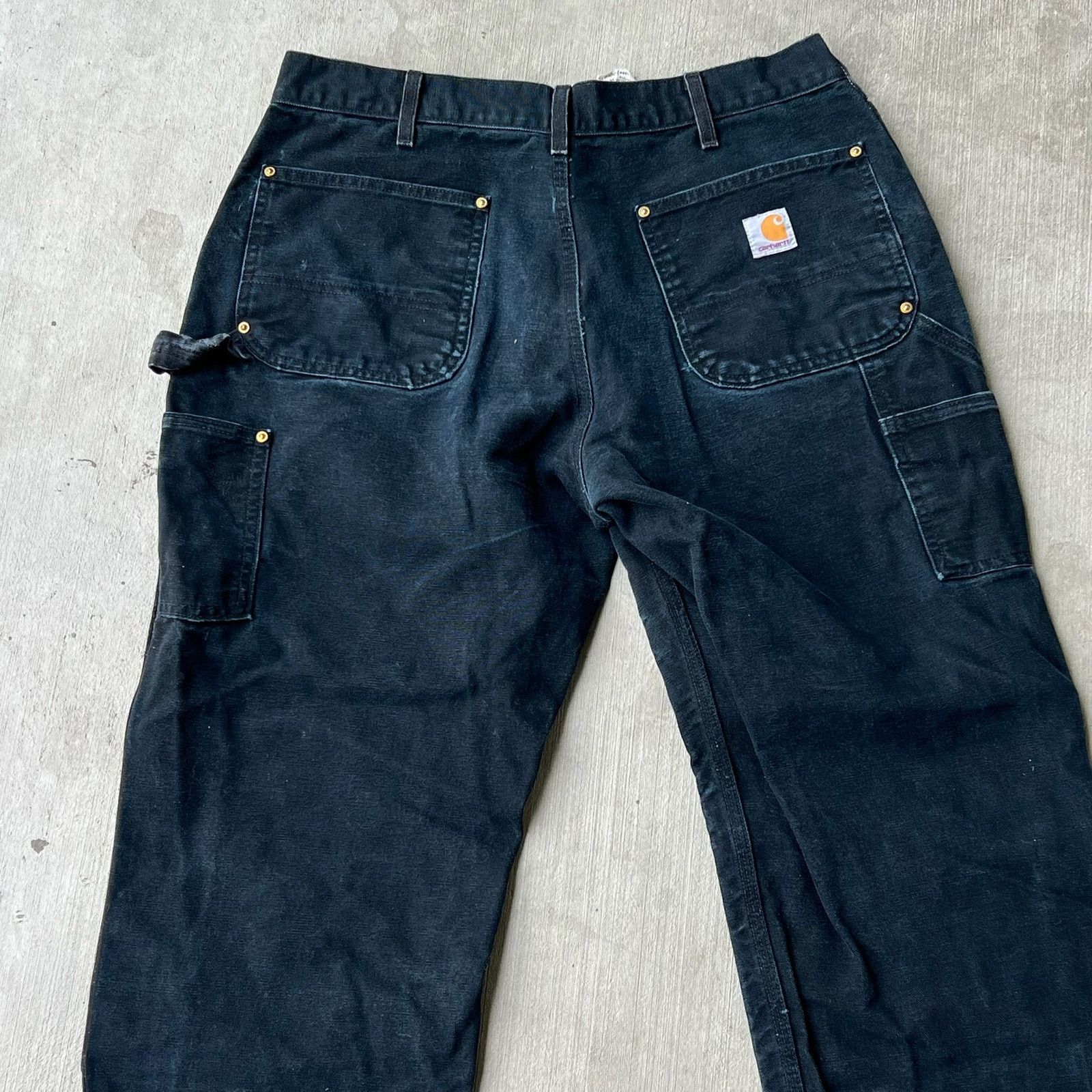 Carhartt × Vintage Carhartt black double knee work wear carpenter pants Size US 32 / EU 48 - 6 Thumbnail