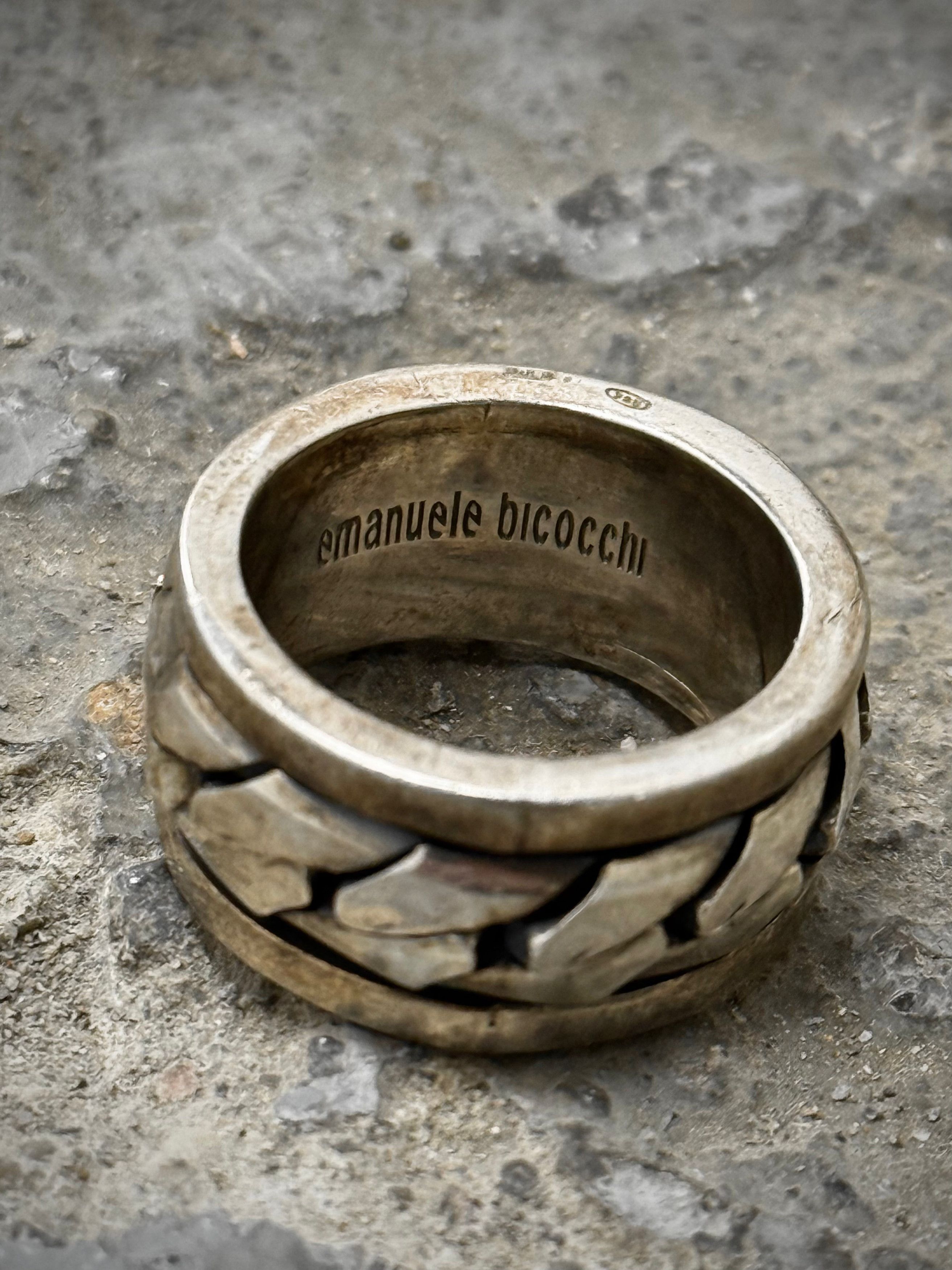 Emanuele Bicocchi Emanuele Bicocchi .925 Silver Interlocking Chain Ring Size ONE SIZE - 2 Thumbnail