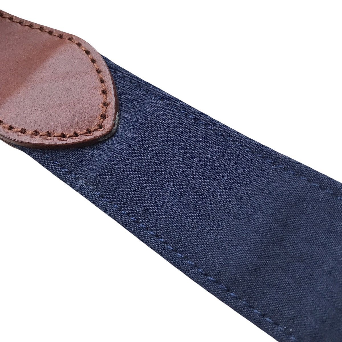 Brooks Brothers Brooks Brothers BNWT American Ivy Casual Cotton Leather Belt Size 32 - 5 Thumbnail